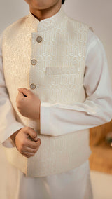 White Waistcoat (1pc-Stitched)