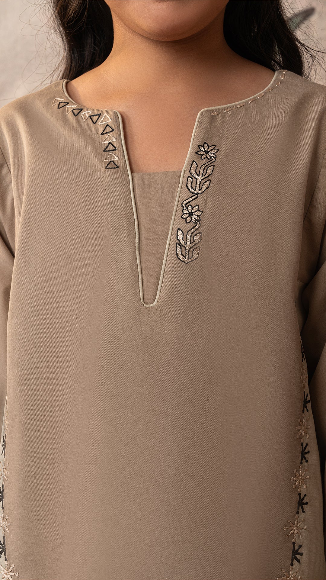 Khaki Tales - Mini (2pc- stitched)