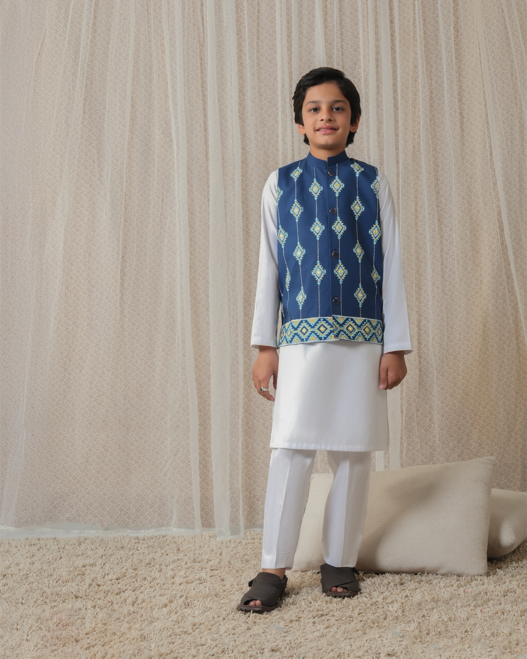 Royal Indigo Waistcoat (1 Pc)