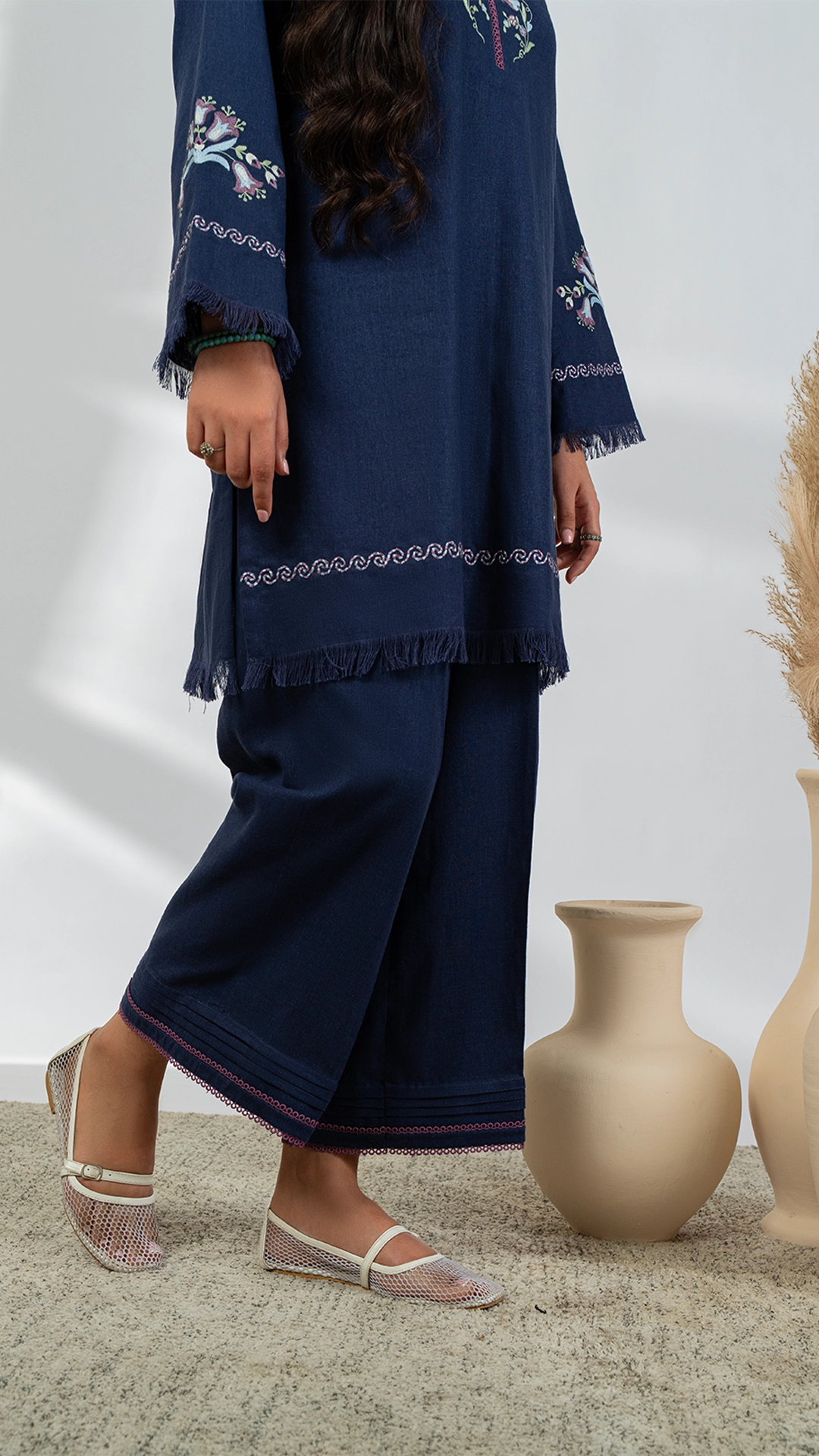 Blue Ember (2pc-Stitched)