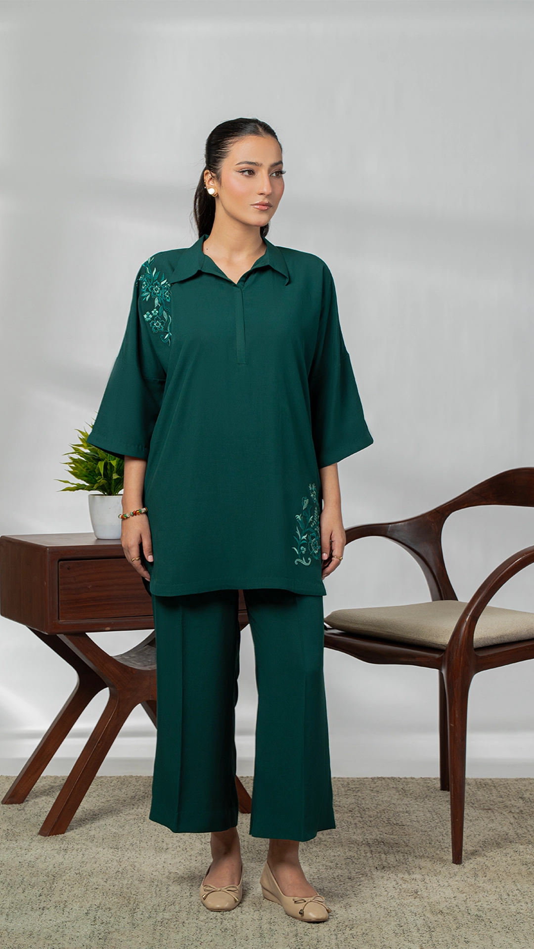 Emerald Dream (2 pc-Stitched)