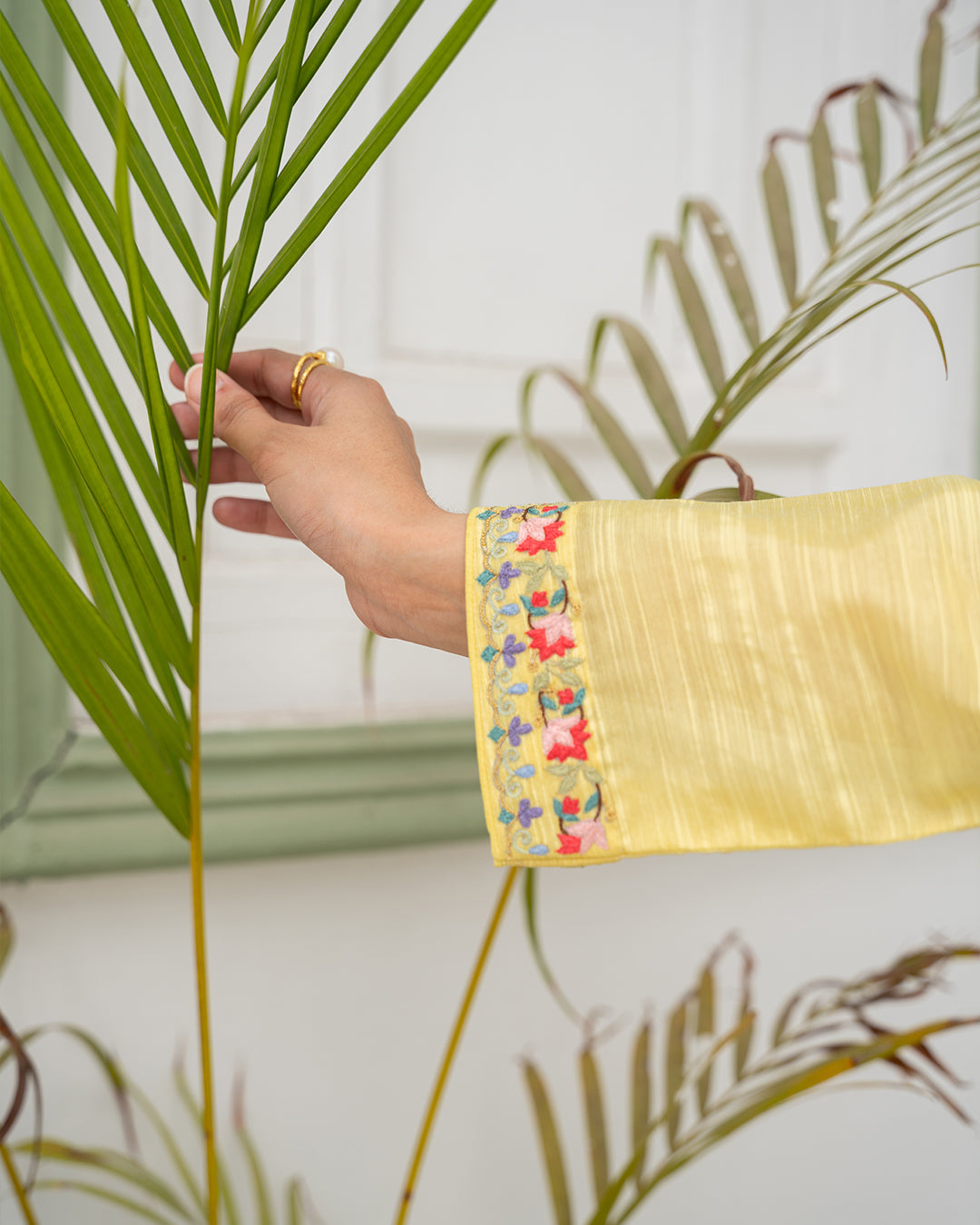 Yellow reverie (2 pc-Stitched)