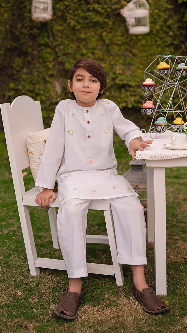Sheep Kurta (2pc-Stitched)