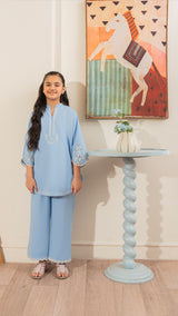 Blue Haze - Mini (2 Pc-Stitched)