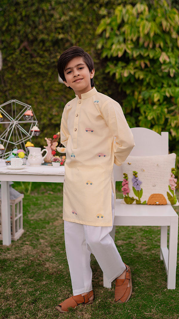 Cars Kurta (1pc-Stitched)