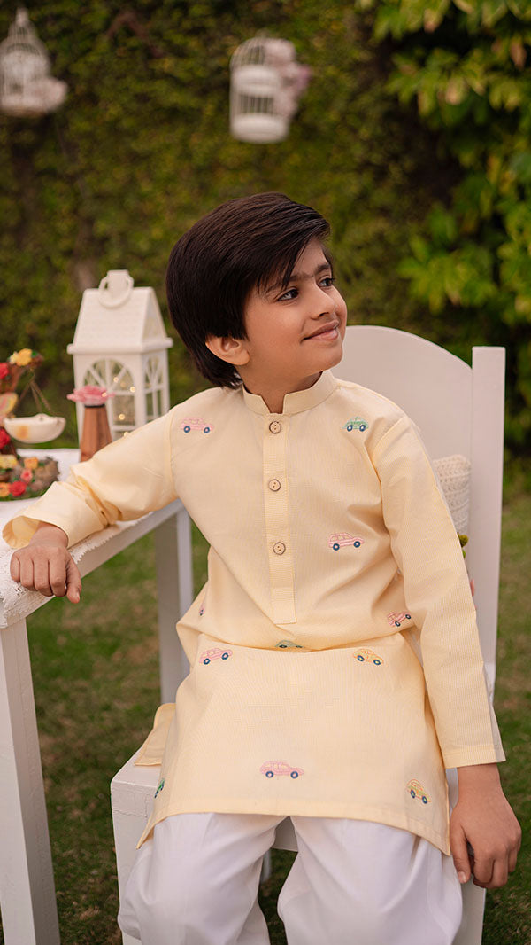 Cars Kurta (1pc-Stitched)
