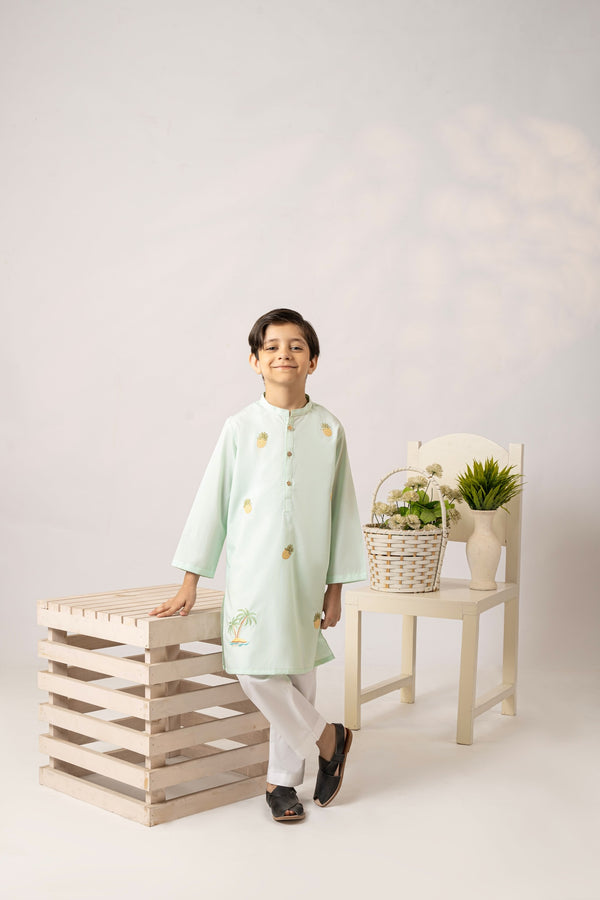 Tropical Charm - kurta (1 piece stitched)