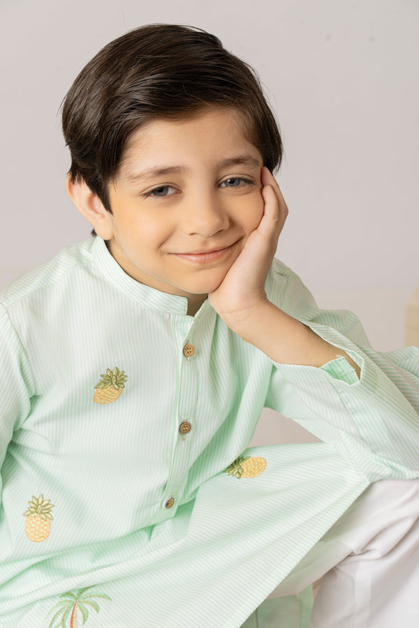 Tropical Charm - kurta (1 piece stitched)