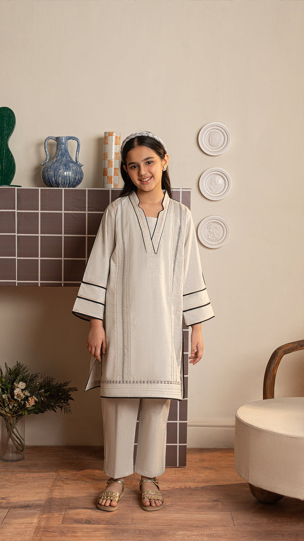 Grey Whisper – Mini (2 Pc-Stitched)
