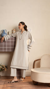 Grey Whisper (2 Pc-Stitched)