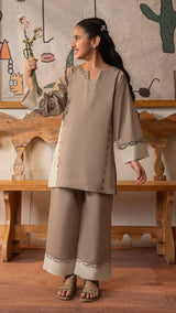 Khaki Tales - Mini (2pc- stitched)