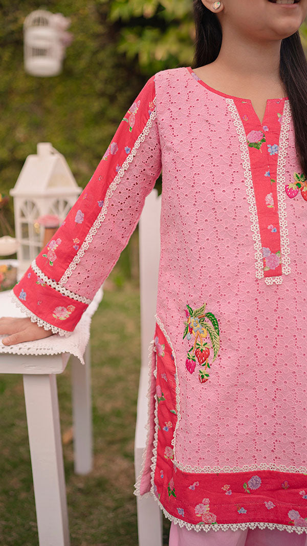 Strawberry Splash (2pc-Stitched)