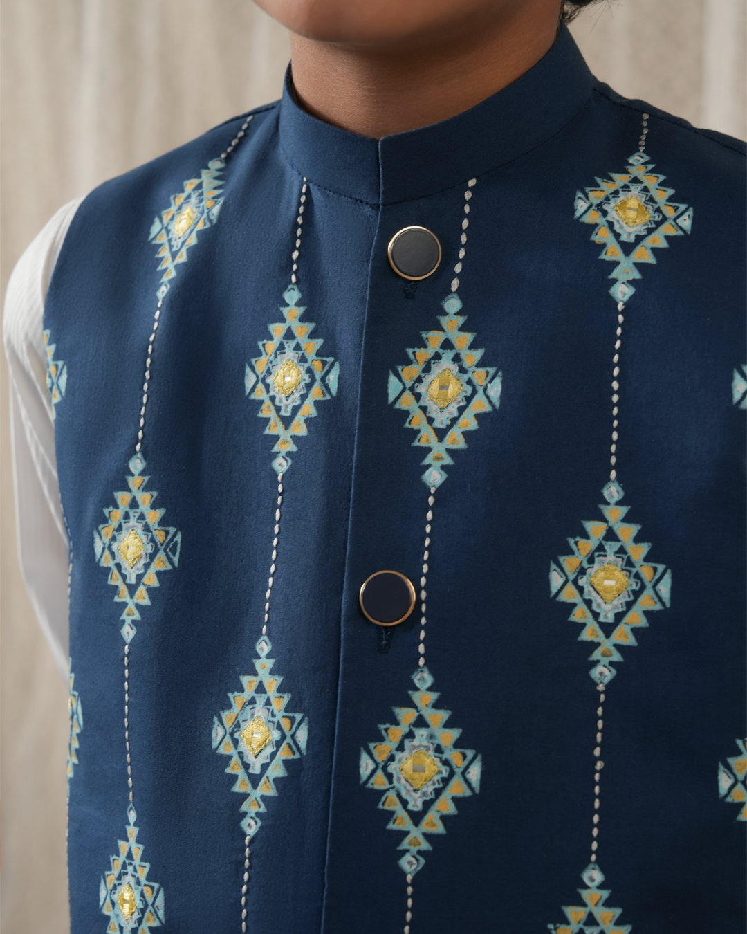 Royal Indigo Waistcoat (1 Pc)