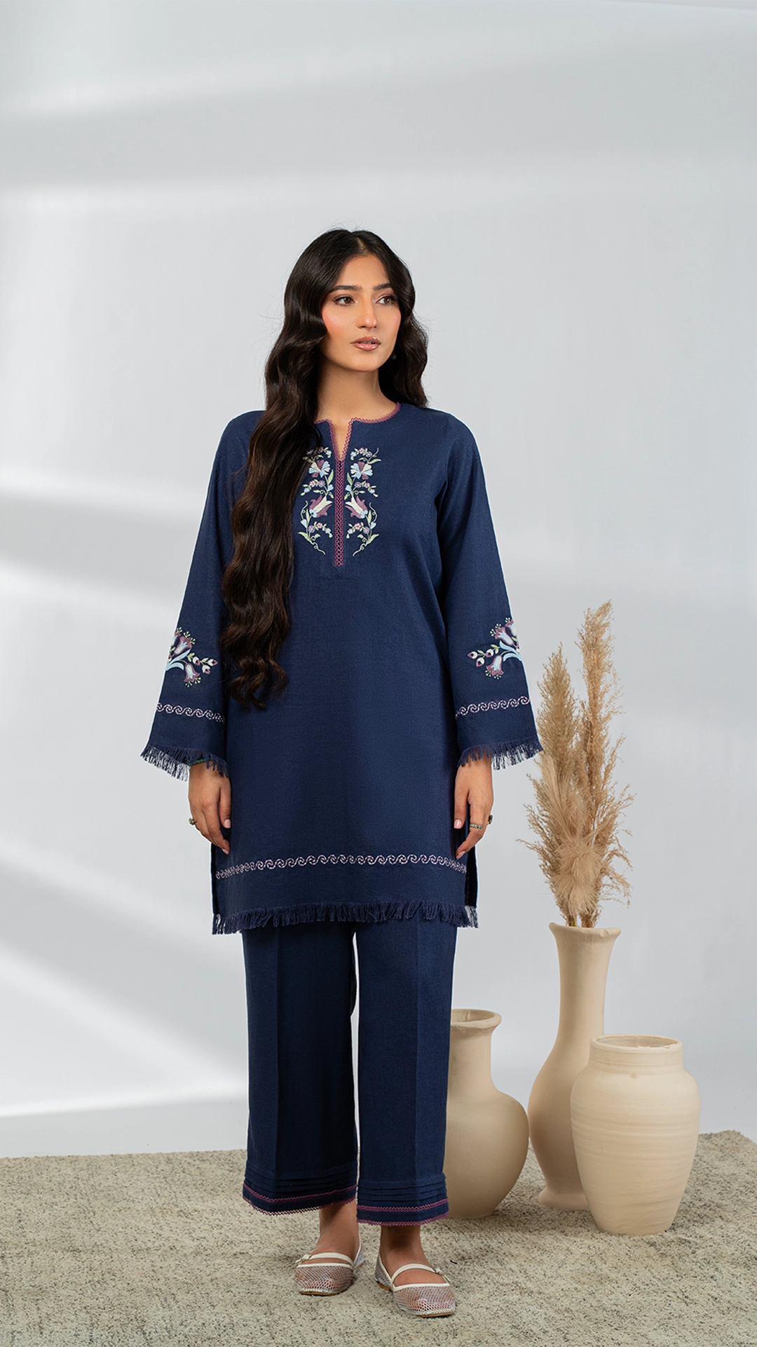 Blue Ember (2pc-Stitched)