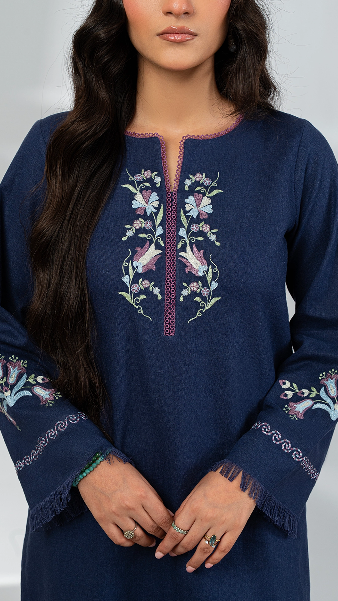 Blue Ember (2pc-Stitched)