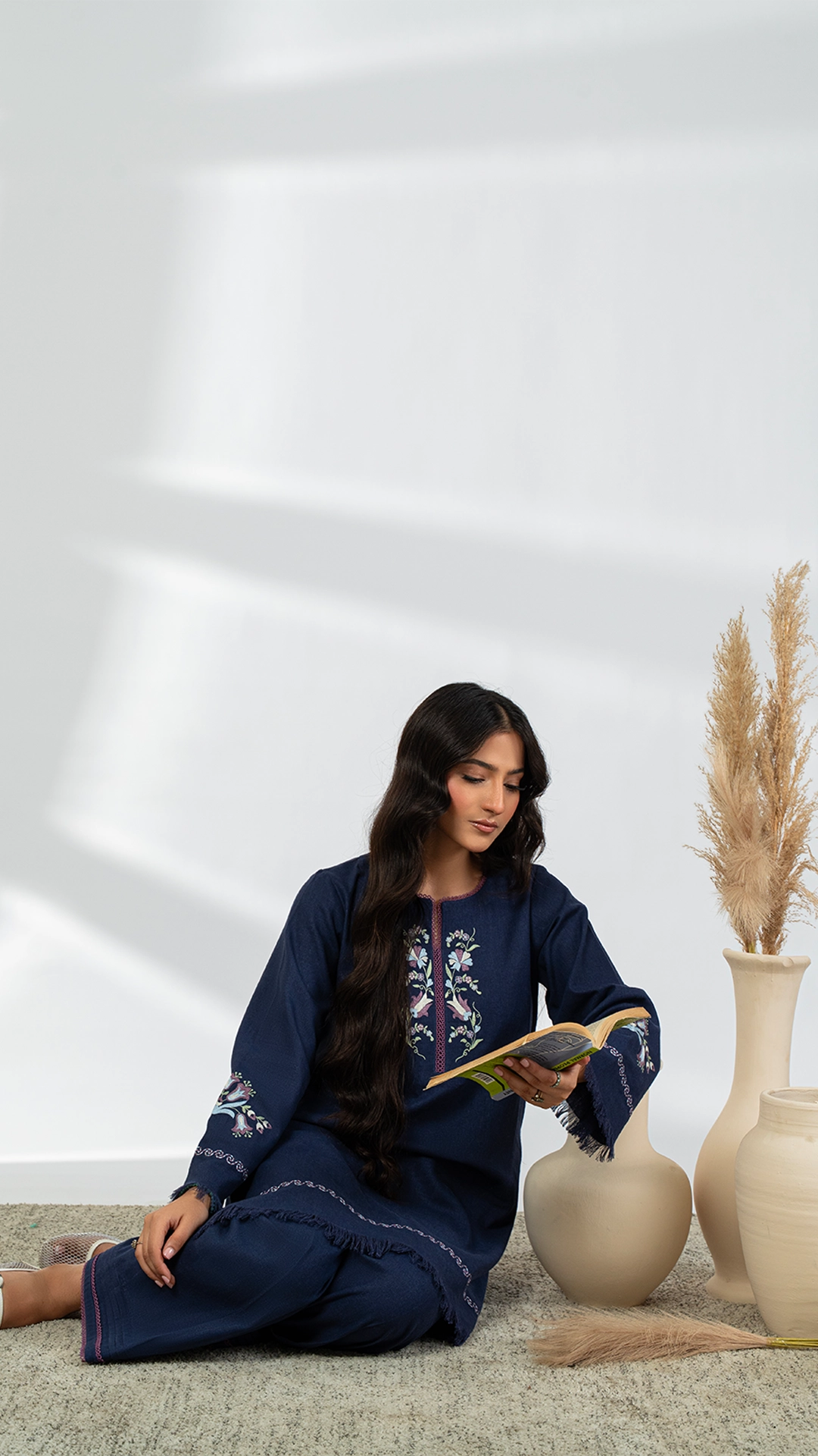 Blue Ember (2pc-Stitched)