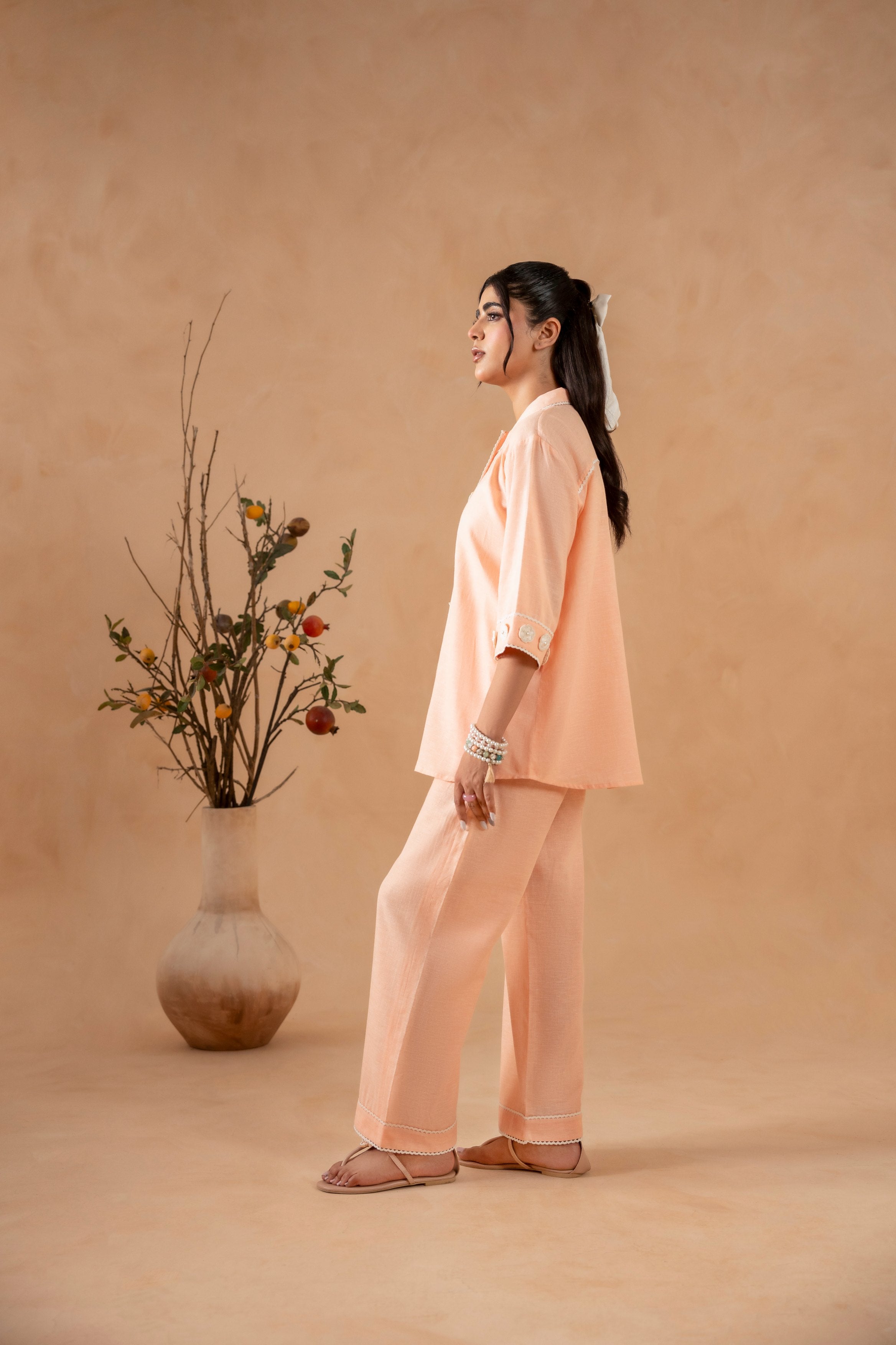 Peach Petals (2 Pc)