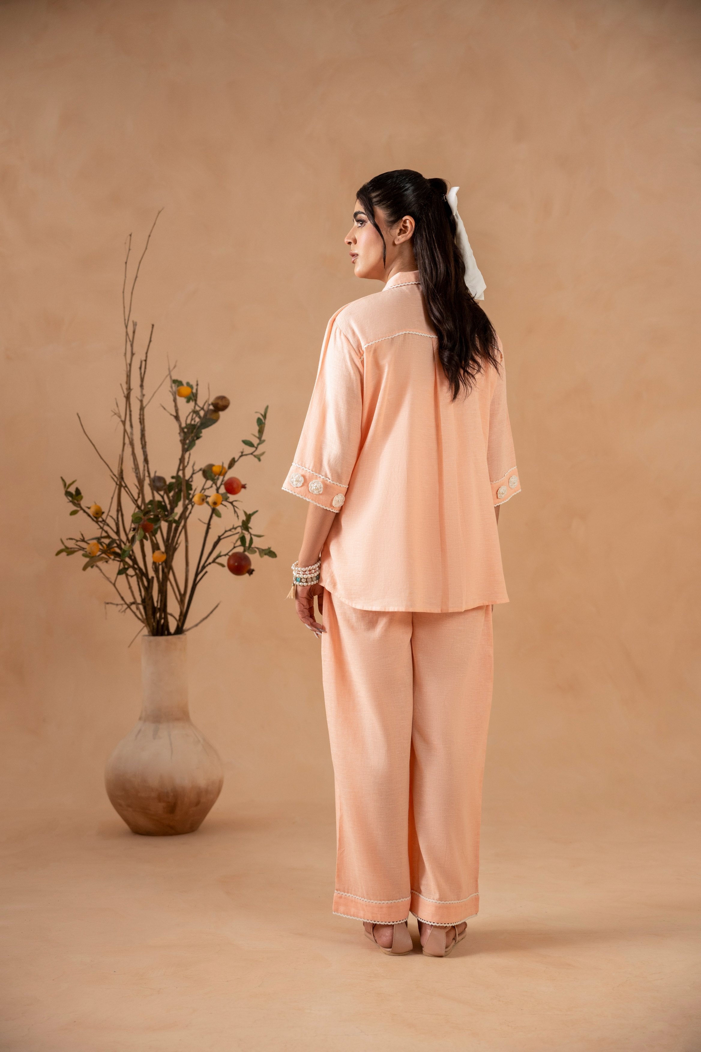Peach Petals (2 Pc)