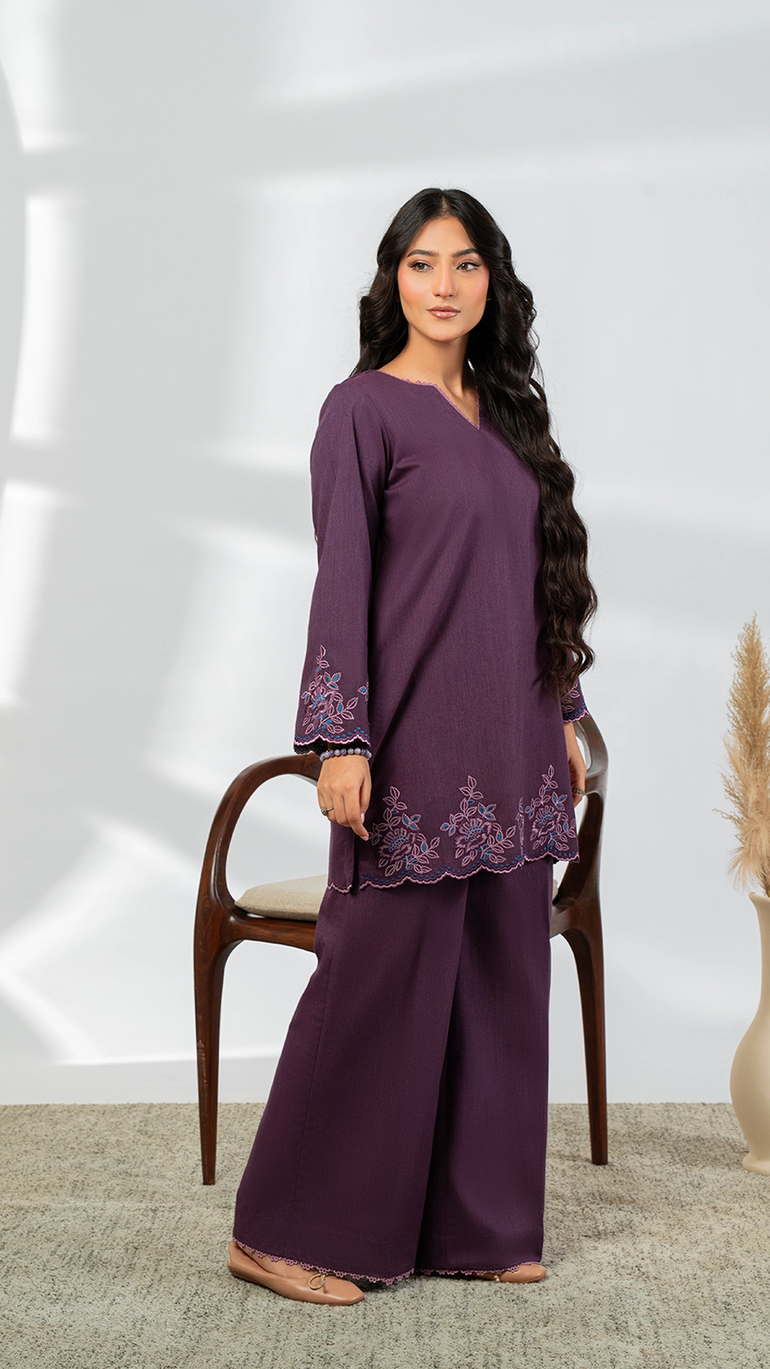 Mauve Wisper (2 pc-Stitched)