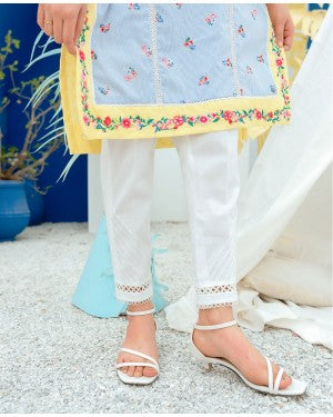 White pintex trouser